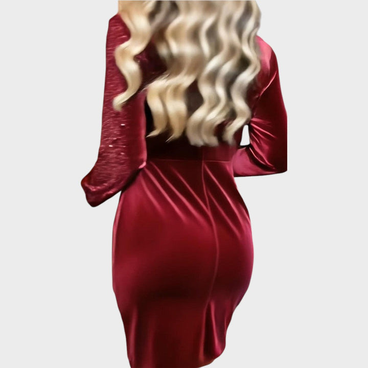 The Lumière Half-Glitter Gown