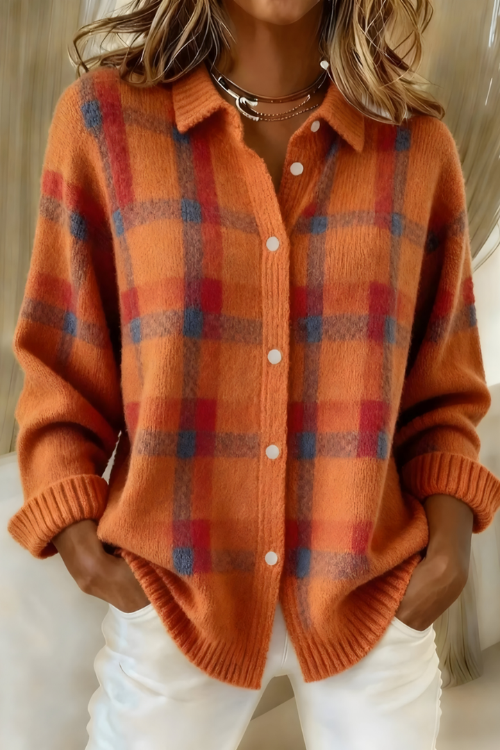 Anna™ Relaxed Plaid Knitwear