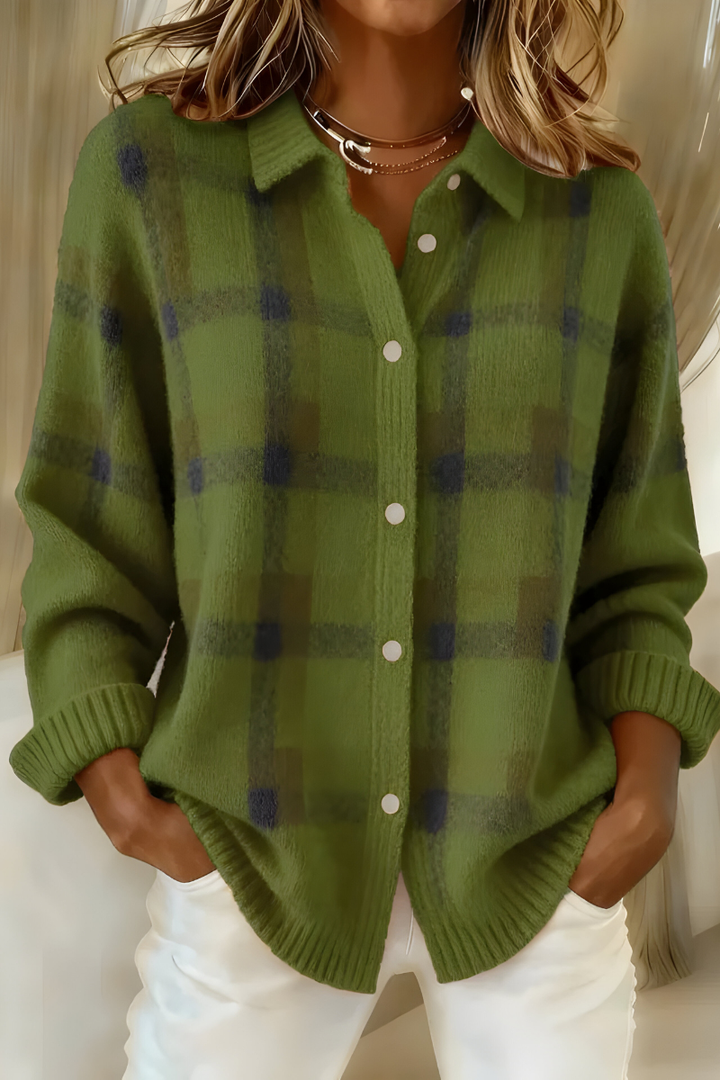 Anna™ Relaxed Plaid Knitwear