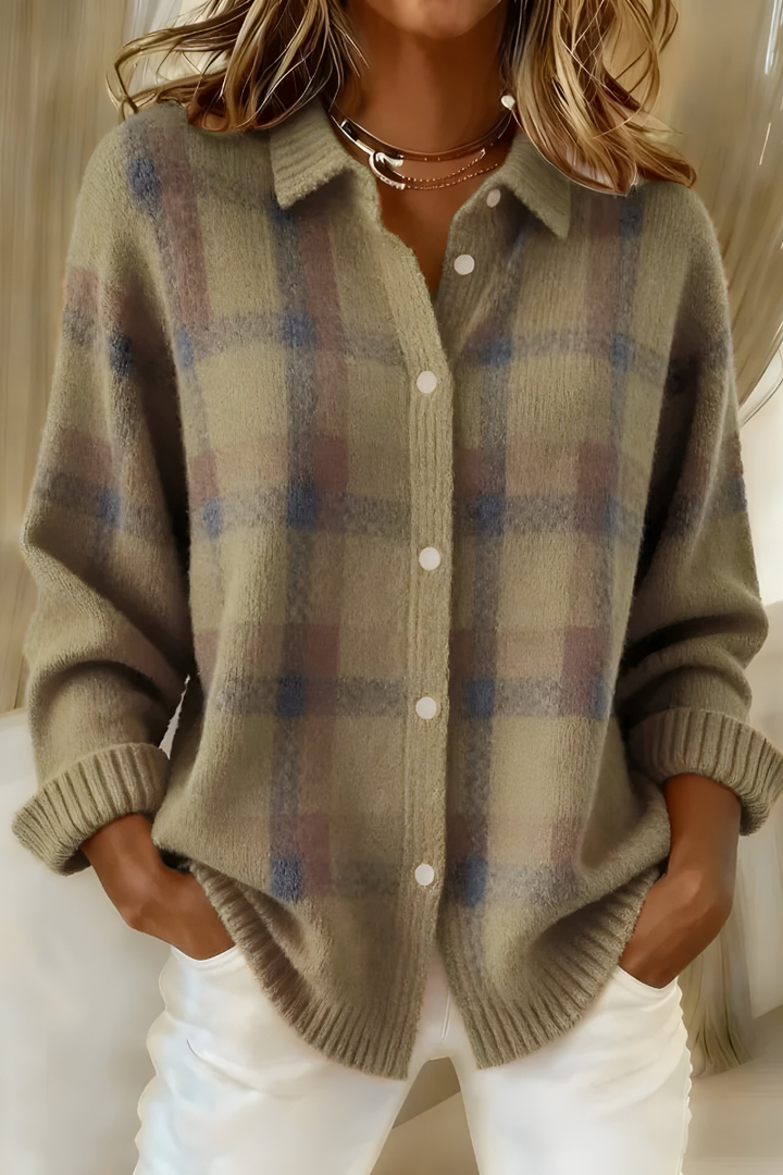 Anna™ Relaxed Plaid Knitwear