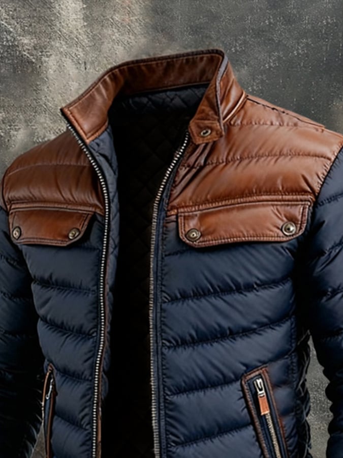 Alden™ | Classic Quilted Leather Jacket