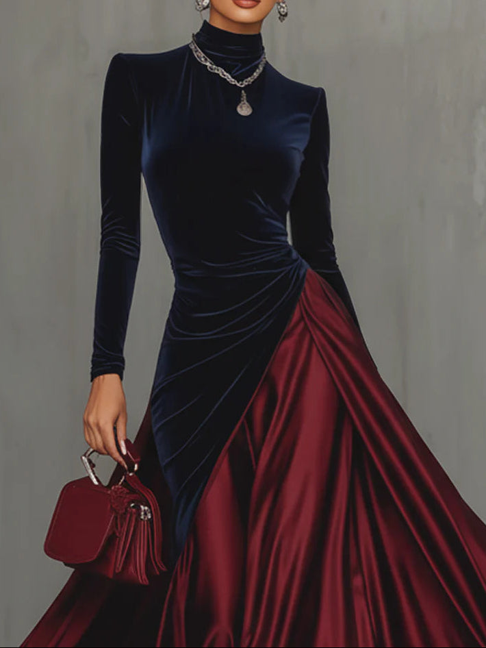 LEONOR™ EVENING CONTRAST MAXI DRESS