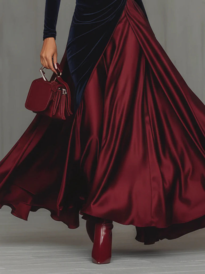 LEONOR™ EVENING CONTRAST MAXI DRESS