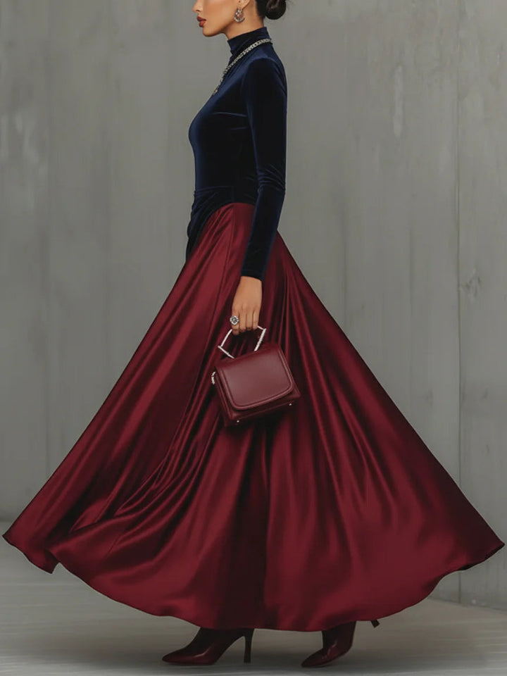 LEONOR™ EVENING CONTRAST MAXI DRESS