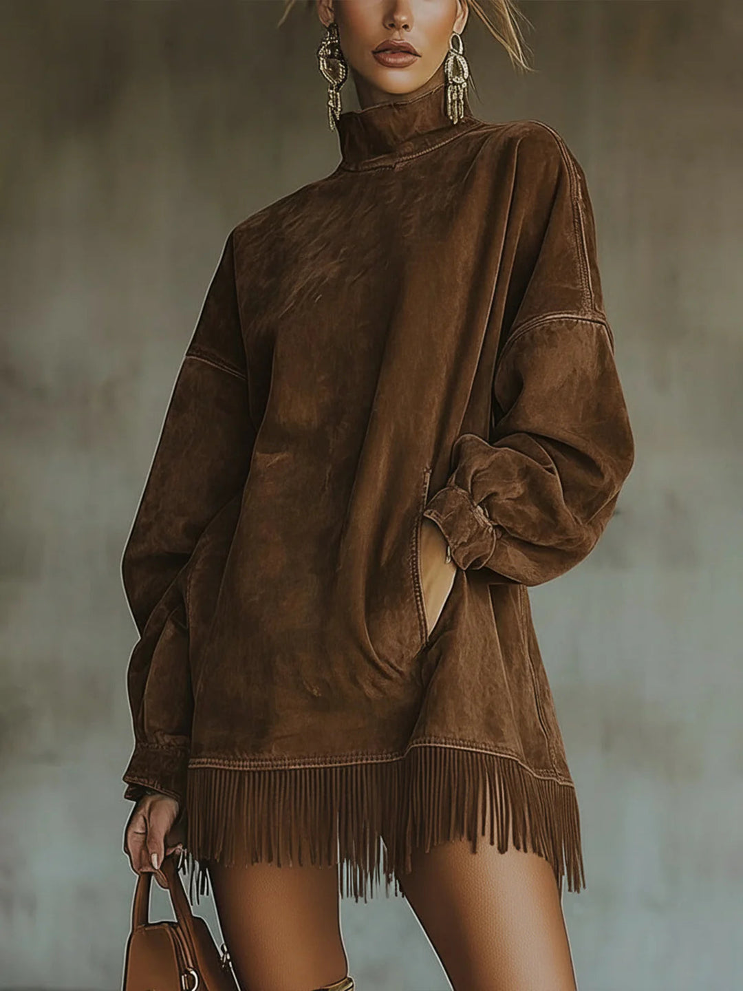 FLORENCE™ BOHEMIAN SUEDE FRINGE DRESS