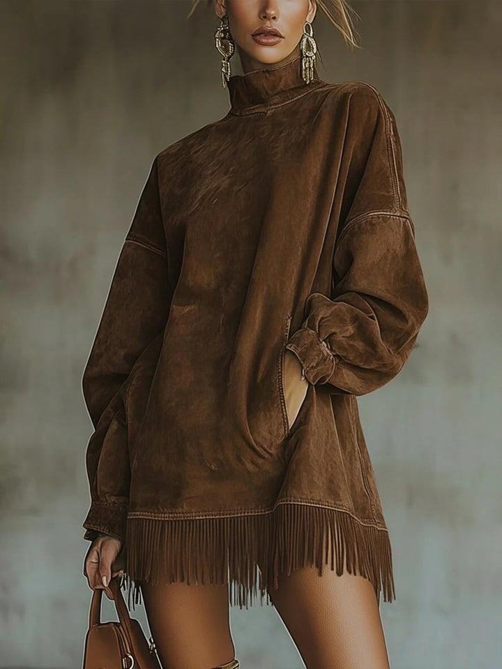FLORENCE™ BOHEMIAN SUEDE FRINGE DRESS