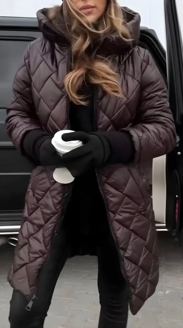Evelyn™ | Quilted Winter Elegance Coat
