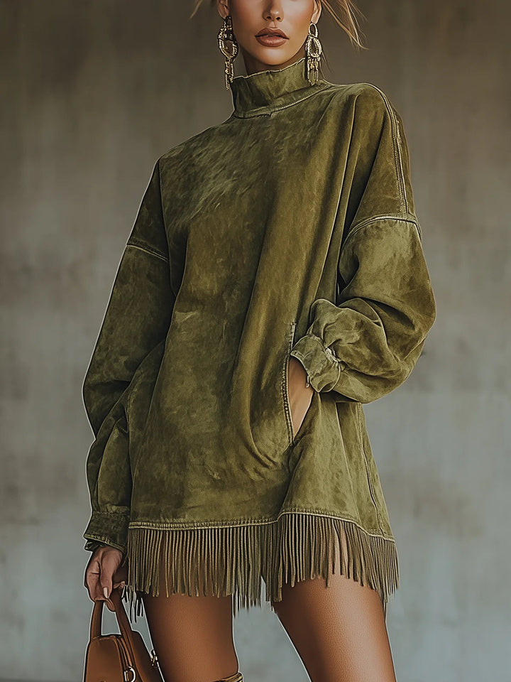 FLORENCE™ BOHEMIAN SUEDE FRINGE DRESS