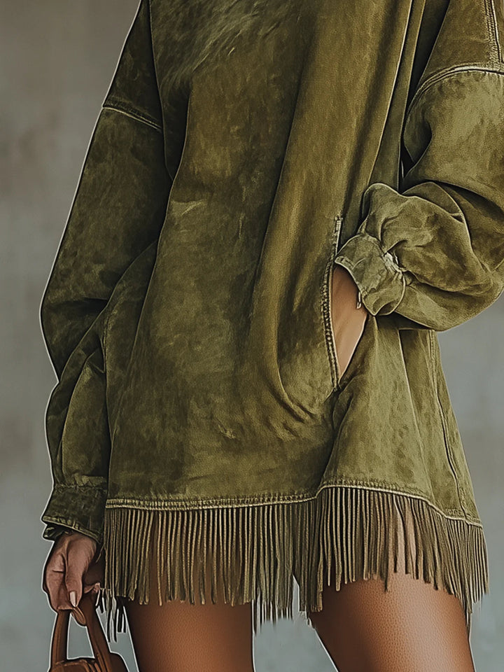 FLORENCE™ BOHEMIAN SUEDE FRINGE DRESS