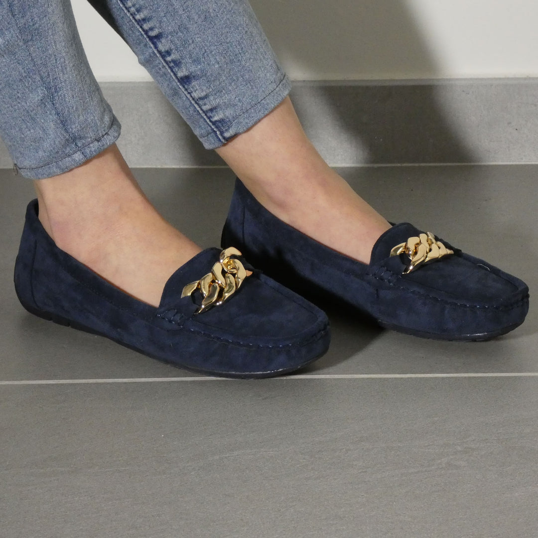 Maria - Mocassino Donna Scamosciato e MEMORY