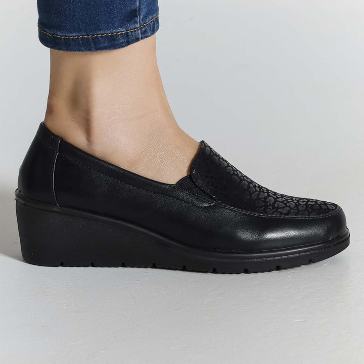 Gemma - Mocassino Fashion con zeppa