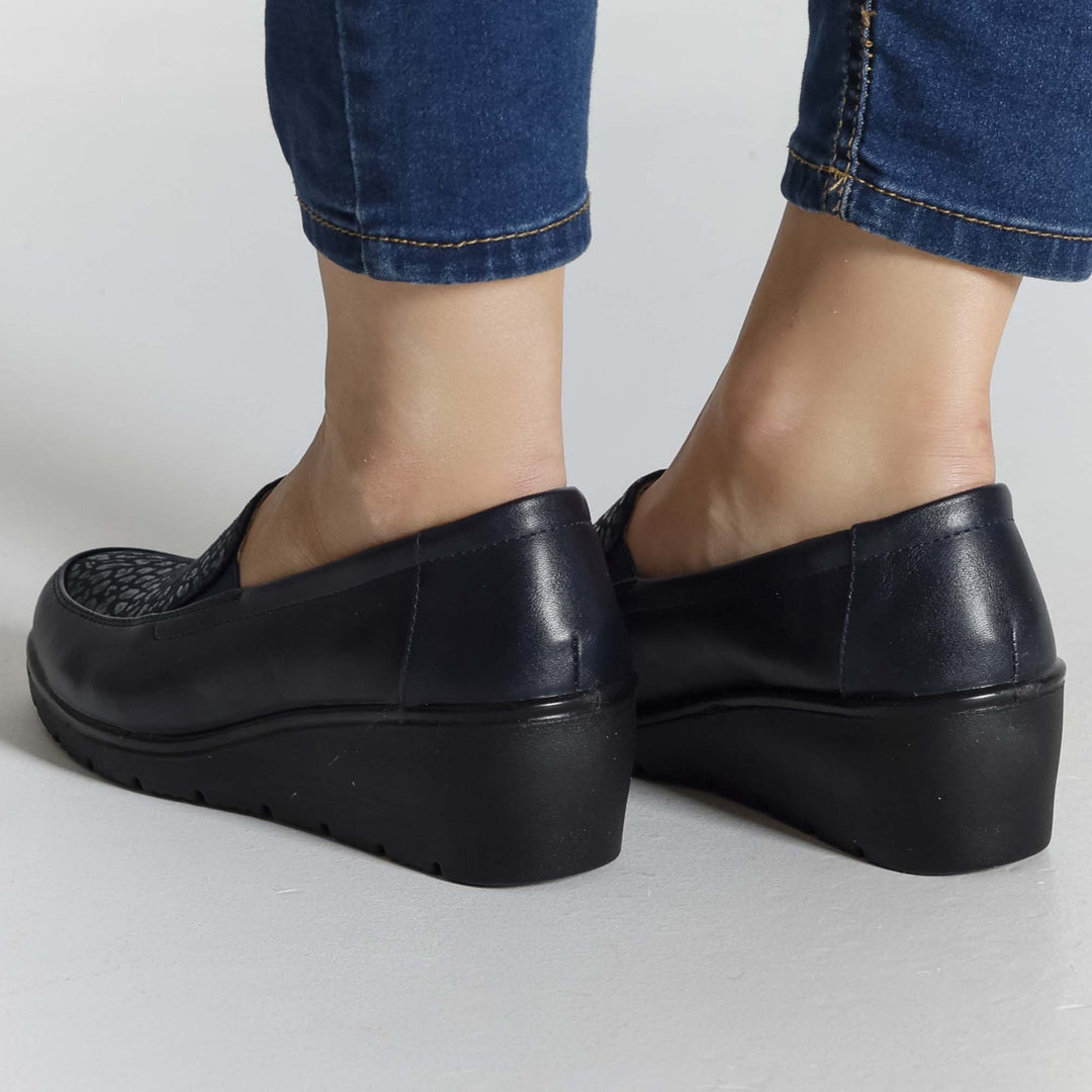 Gemma - Mocassino Fashion con zeppa