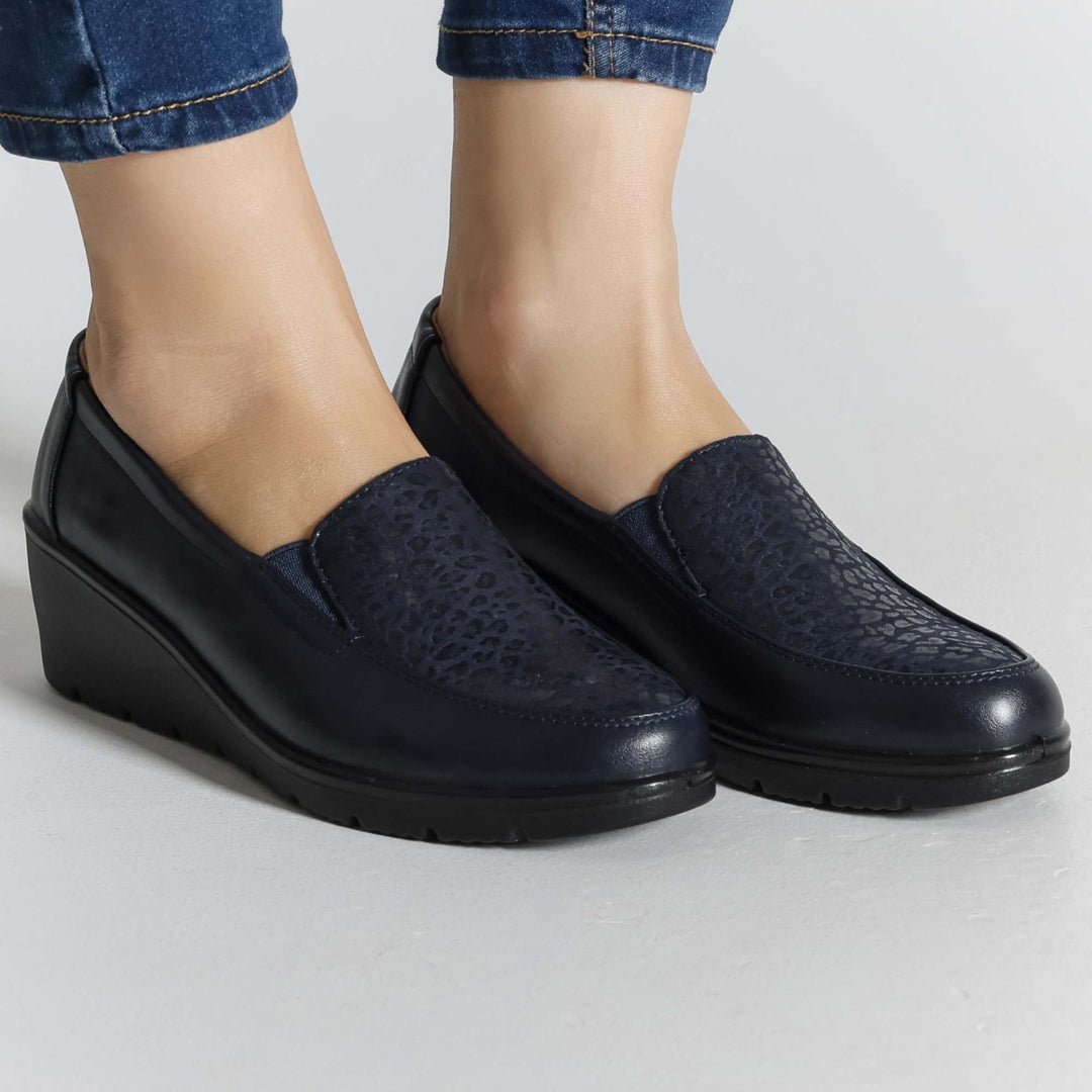 Gemma - Mocassino Fashion con zeppa