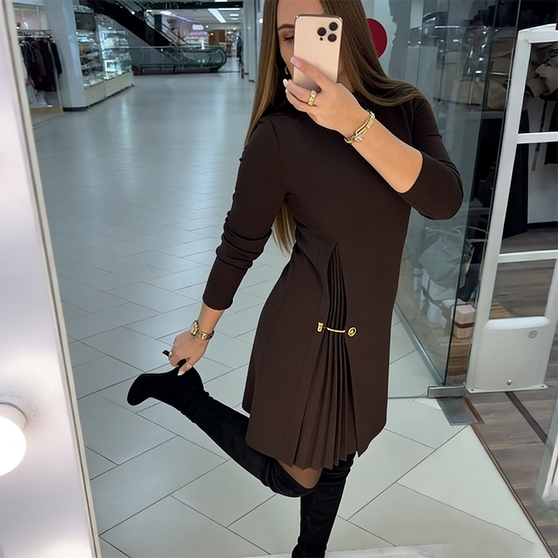 Isabella™ | Pleated A-Line Elegance Dress